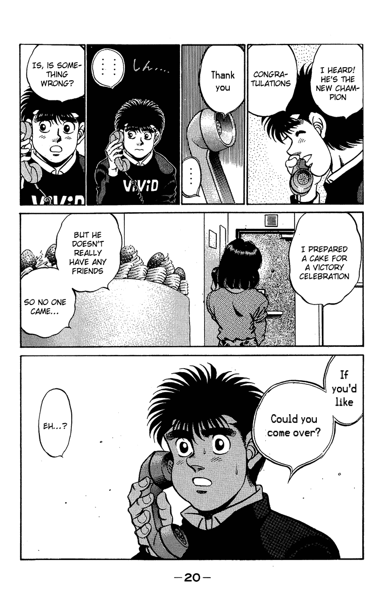 Hajime no Ippo Chapter 179.2 page 20 - Chapter 179 v2 : Collected Feelings