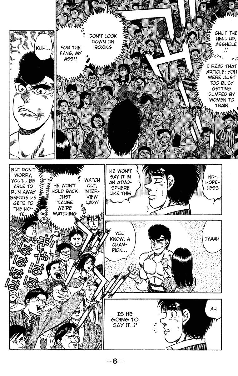 Hajime no Ippo Chapter 179.2 page 6 - Chapter 179 v2 : Collected Feelings