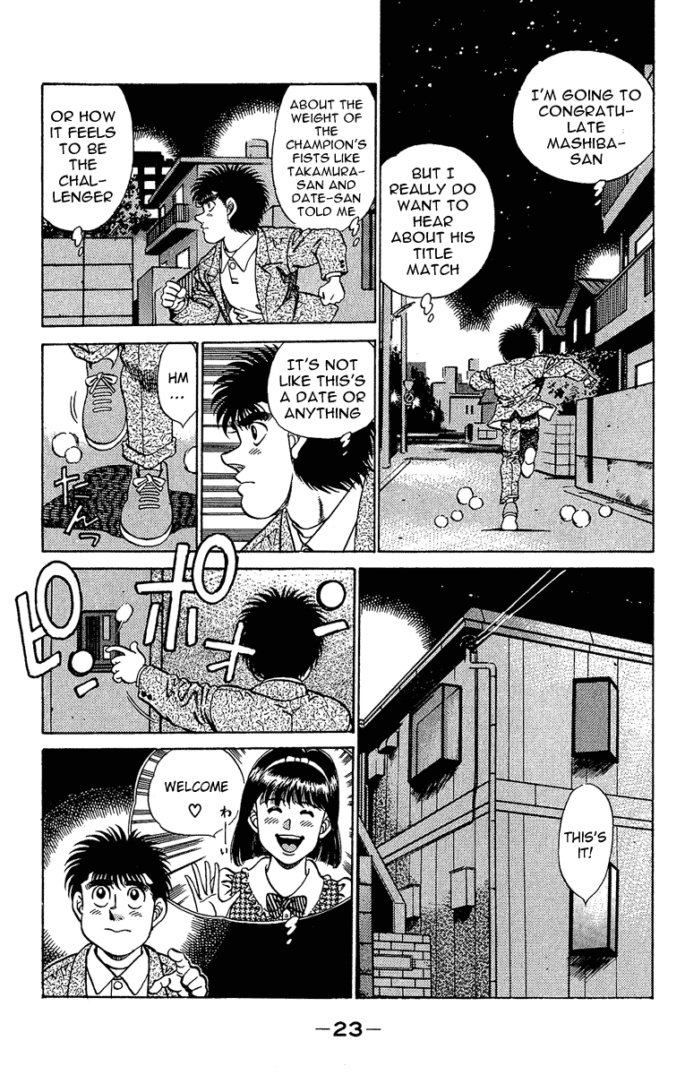 Hajime no Ippo Chapter 180.2 page 3 - Chapter 180 v2 : Forehead Wrinkles