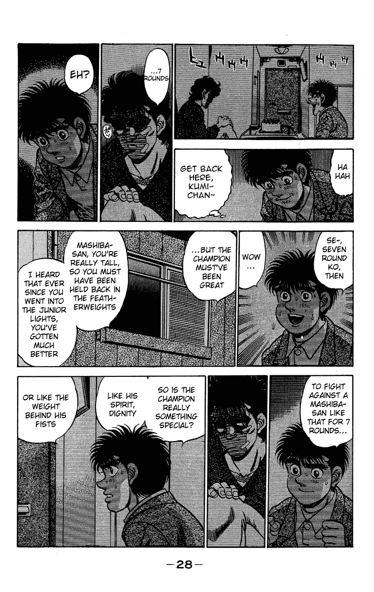 Hajime no Ippo Chapter 180.2 page 8 - Chapter 180 v2 : Forehead Wrinkles