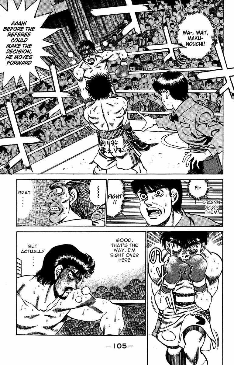 Hajime no Ippo Chapter 193 page 5 - Chapter 193 v2 : Prohibited Finishing Blow