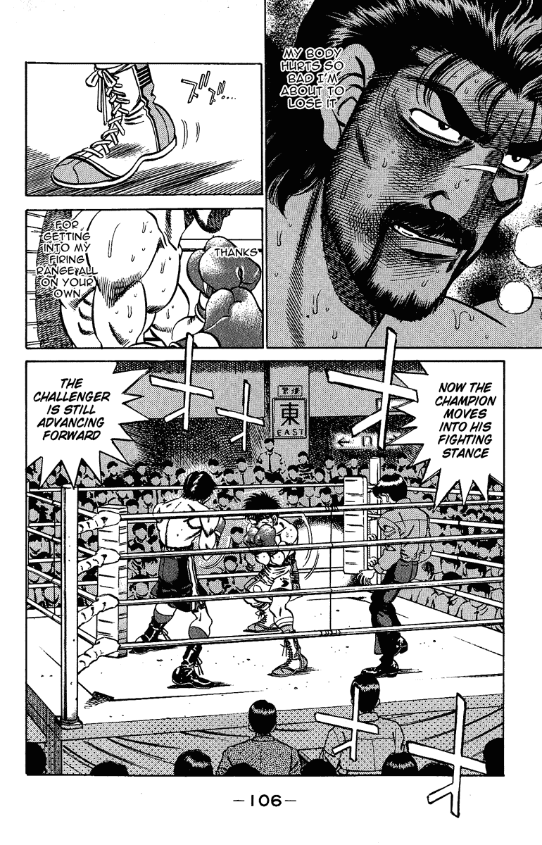 Hajime no Ippo Chapter 193 page 6 - Chapter 193 v2 : Prohibited Finishing Blow