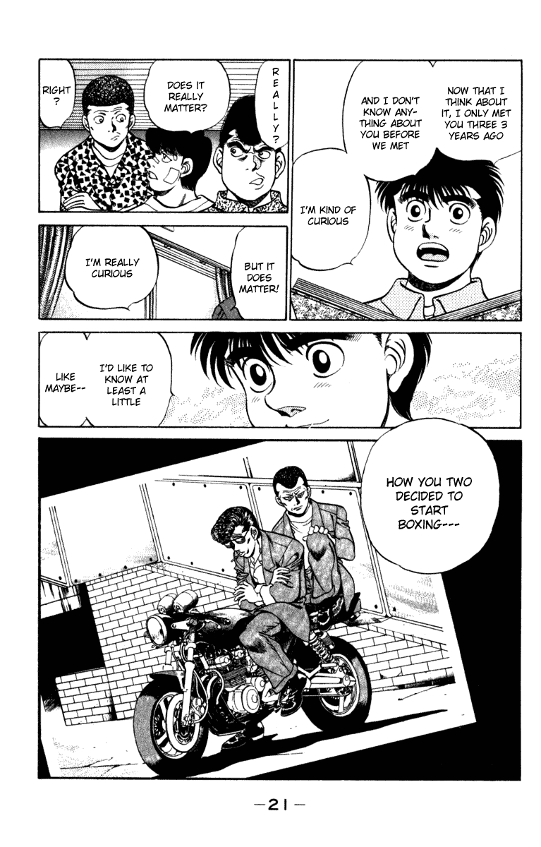 Hajime no Ippo Chapter 215.2 page 22 - Chapter 215 v2 : Takamura's Home Visit