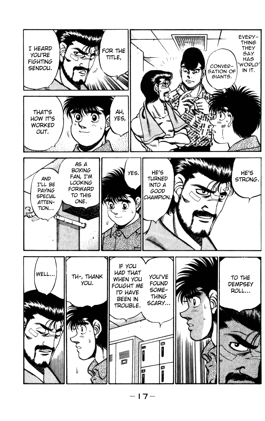 Hajime no Ippo Chapter 224.2 page 18 - Chapter 224 v2 : Great Determination