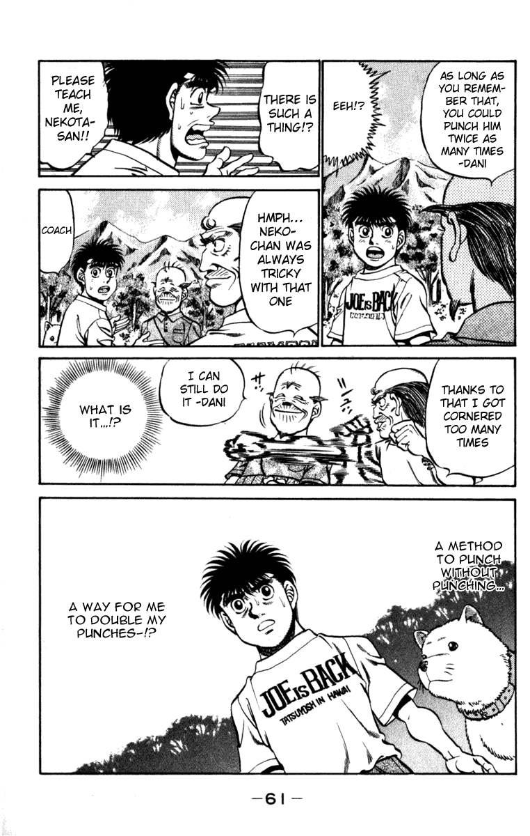 Hajime no Ippo Chapter 226 page 19 - Chapter 226 v2 : Nekota-san's Advice