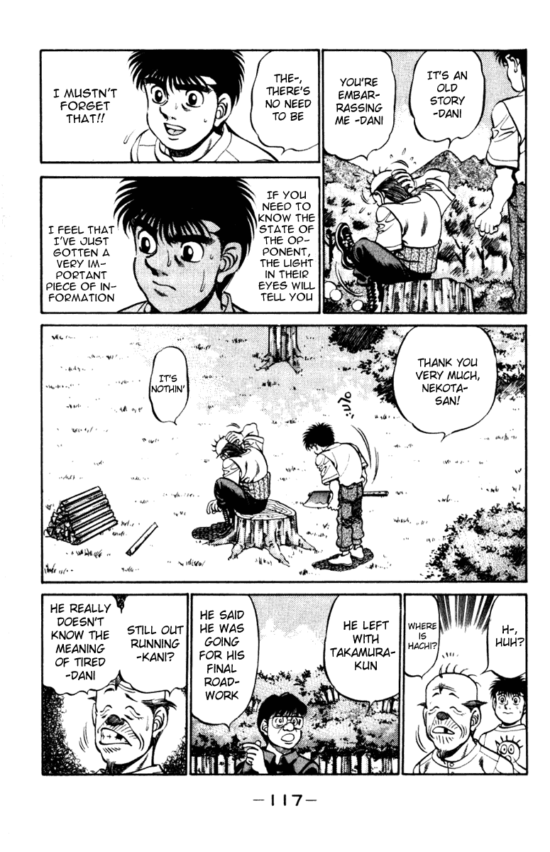 Hajime no Ippo Chapter 229.2 page 15 - Chapter 229 v2 : Nekota-san's Advice 2