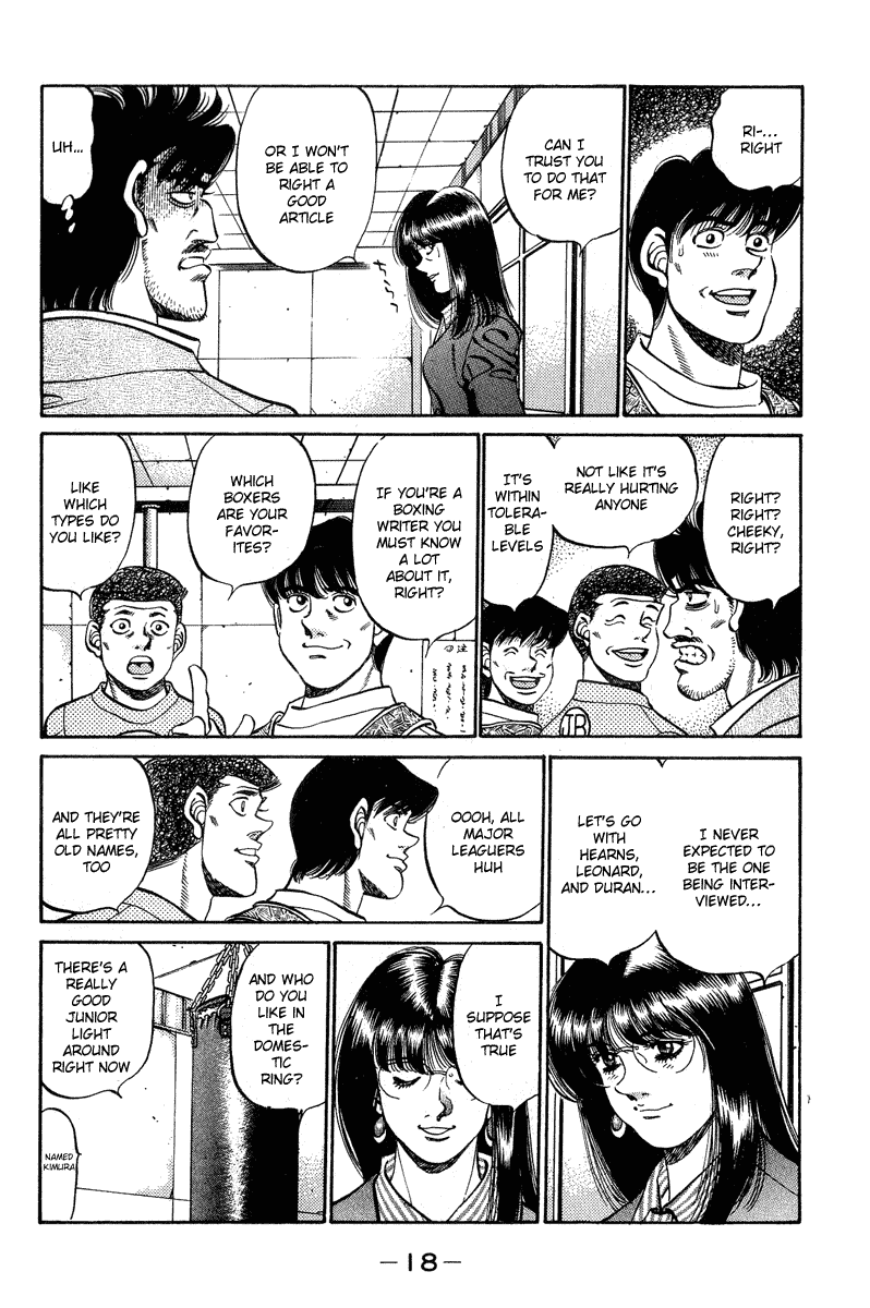 Hajime no Ippo Chapter 233.2 page 19 - Chapter 233 v2 : Writer's Ambition