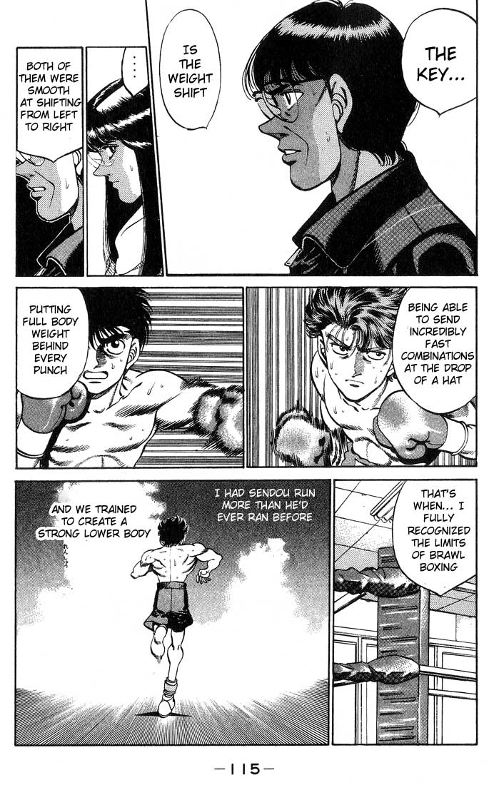 Hajime no Ippo Chapter 247.2 page 13 - Chapter 247 v2 : Dempsy Roll Counter Measure