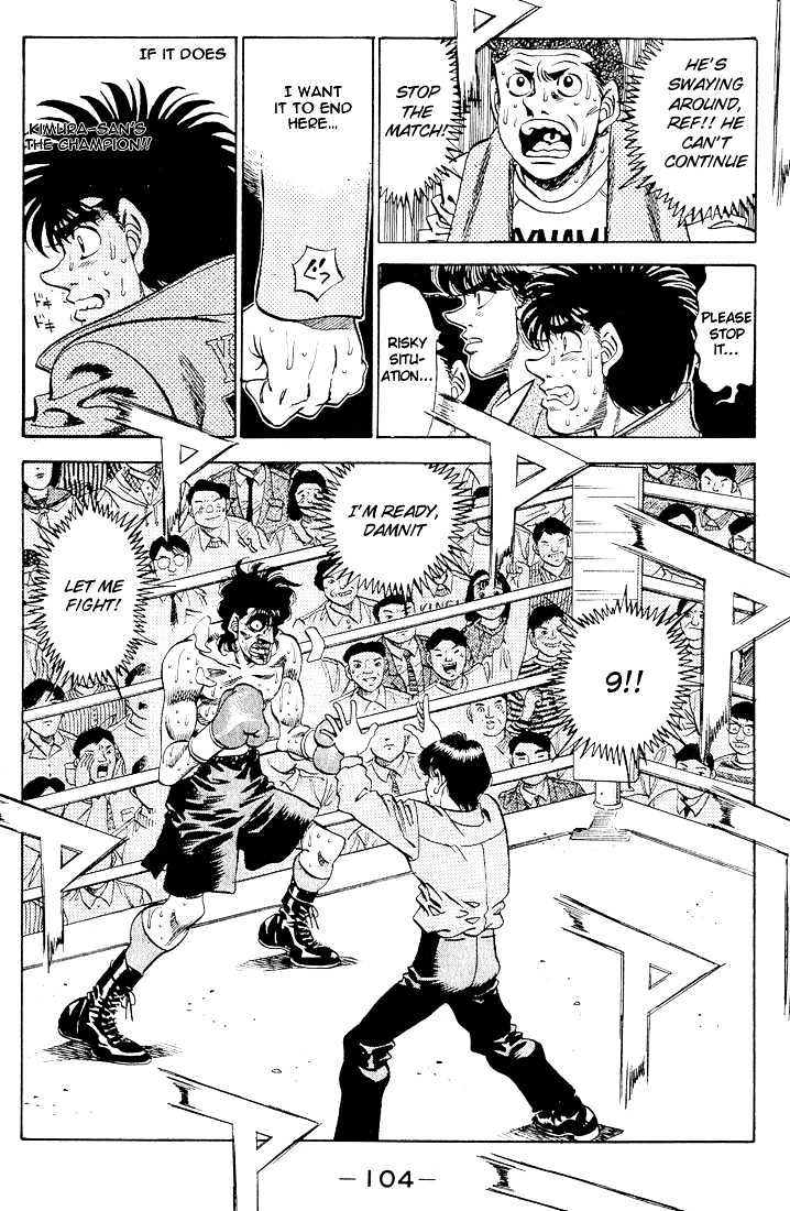 Hajime no Ippo Chapter 283 page 9 - Chapter 283 : Blind Spot