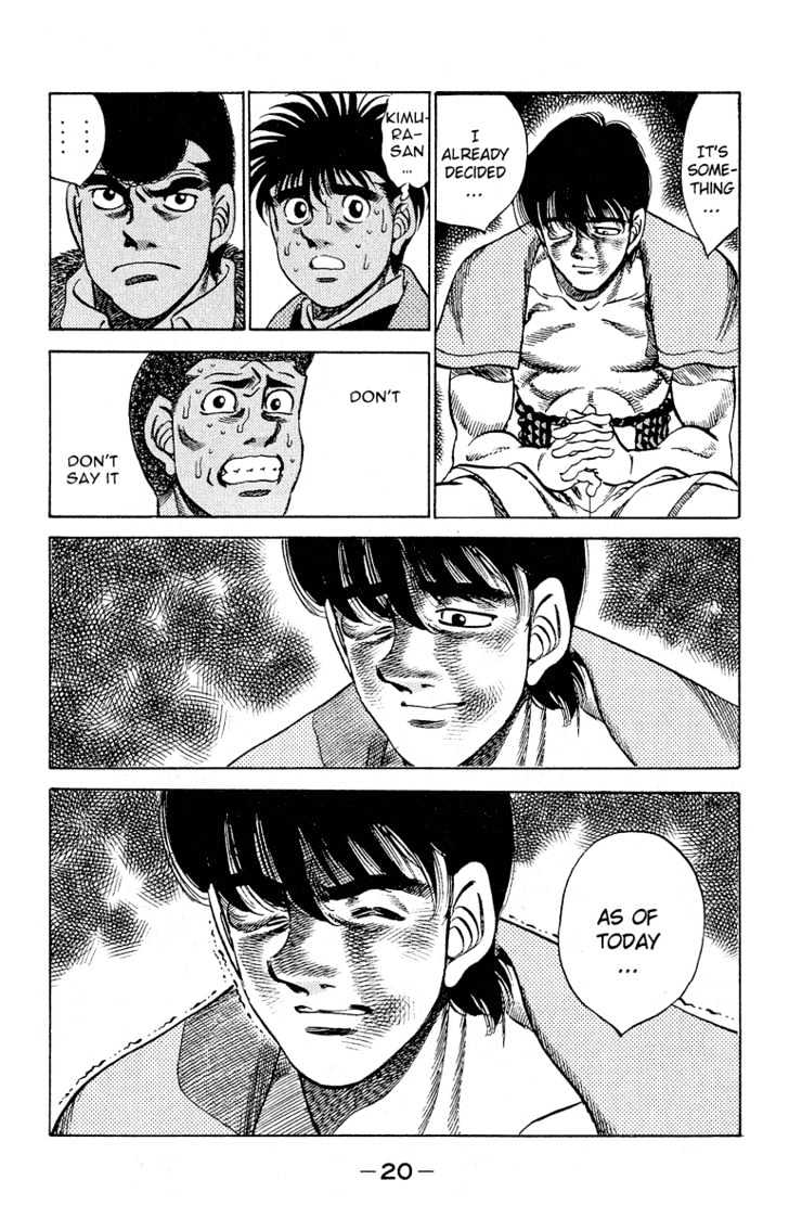Hajime no Ippo Chapter 288 page 19 - Chapter 288 : Time of Parting