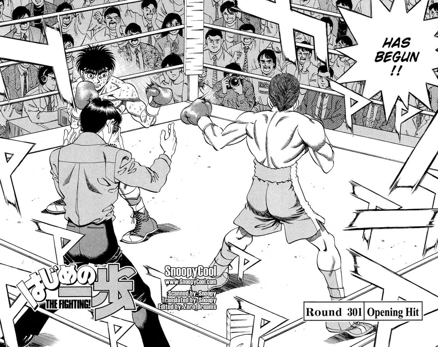 Hajime no Ippo Chapter 301 page 2 - Chapter 301 : Opening Hit