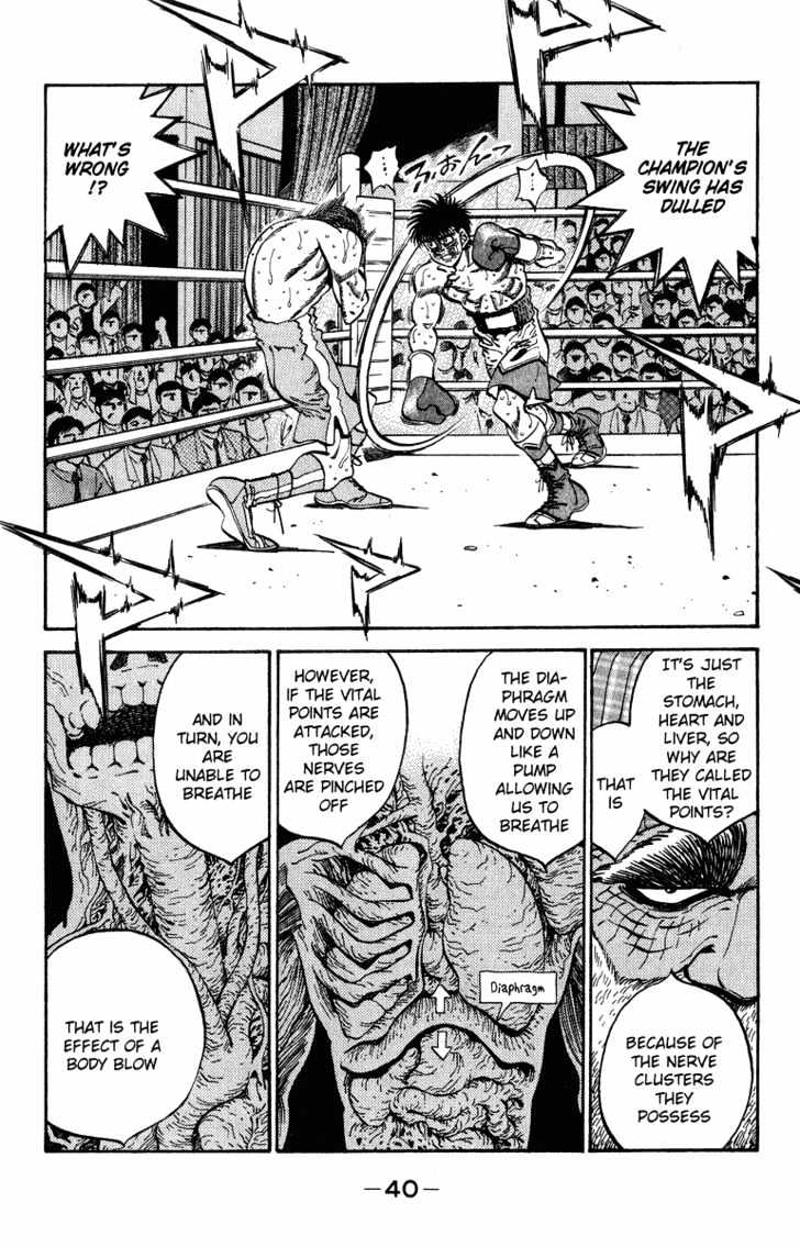 Hajime no Ippo Chapter 308 page 15 - Chapter 308 : Vital Points