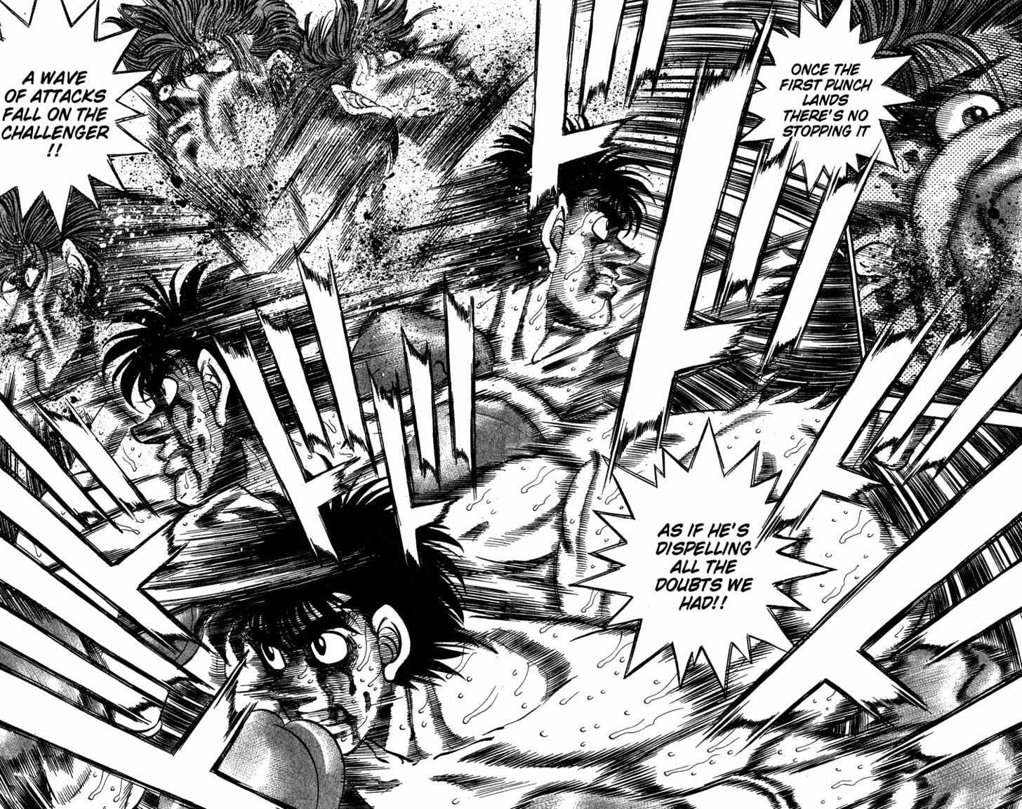 Hajime no Ippo Chapter 311 page 13 - Chapter 311 : Dempsey Roll at the Limits