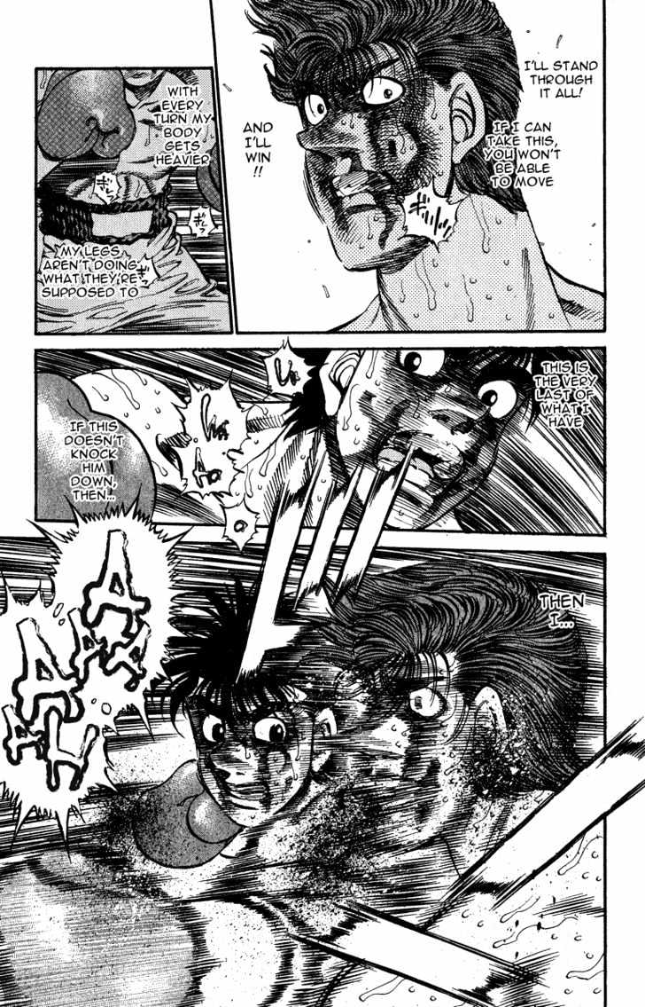 Hajime no Ippo Chapter 311 page 15 - Chapter 311 : Dempsey Roll at the Limits