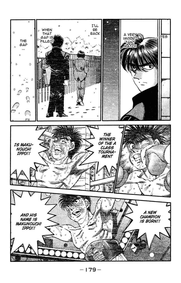 Hajime no Ippo Chapter 315 page 15 - Chapter 315 : Un-Surrenderred Weight Class
