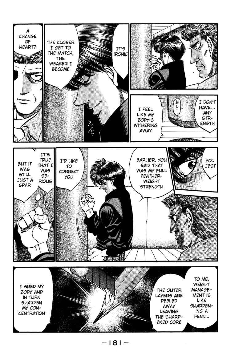 Hajime no Ippo Chapter 315 page 17 - Chapter 315 : Un-Surrenderred Weight Class