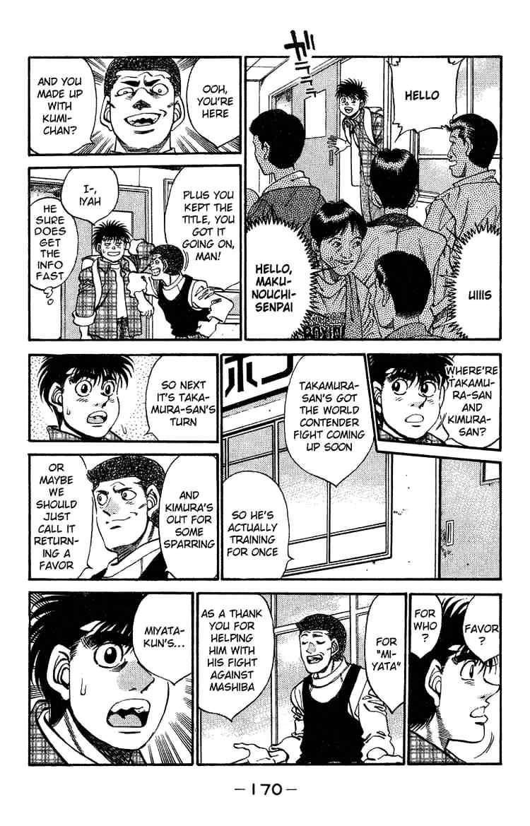 Hajime no Ippo Chapter 315 page 6 - Chapter 315 : Un-Surrenderred Weight Class