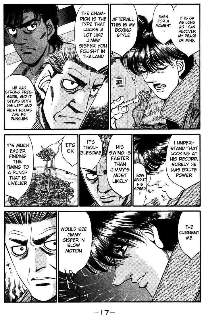Hajime no Ippo Chapter 316 page 18 - Chapter 316 : "Crocodile" Landing