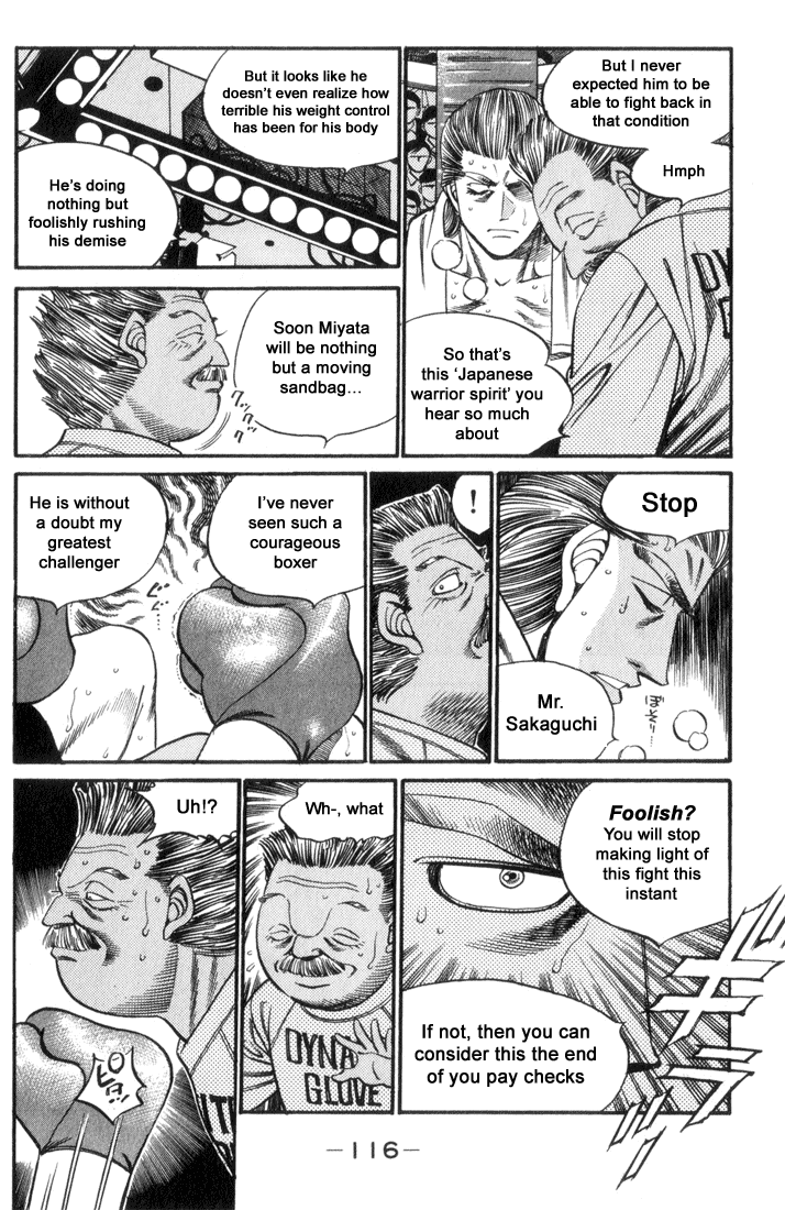 Hajime no Ippo Chapter 321.2 page 14 - Chapter 321 v2 : A Fist That Is Alive and A Fist That Is Dead