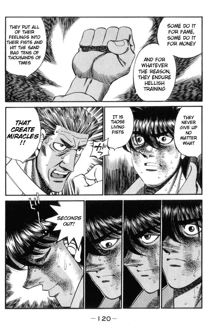 Hajime no Ippo Chapter 321.2 page 18 - Chapter 321 v2 : A Fist That Is Alive and A Fist That Is Dead
