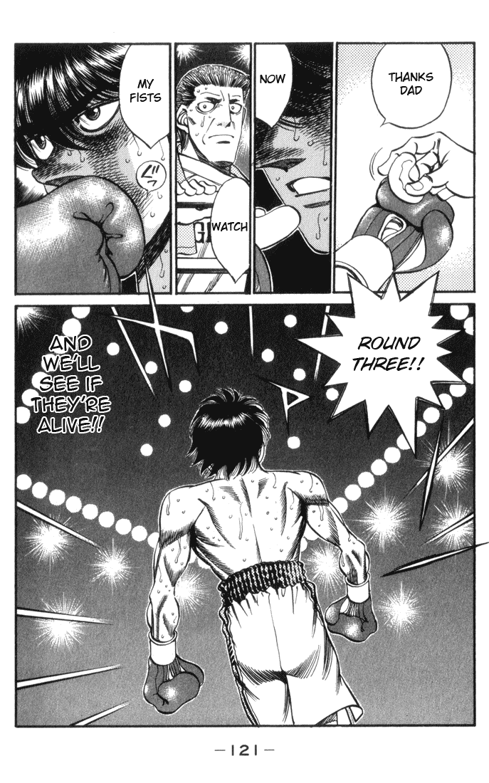 Hajime no Ippo Chapter 321.2 page 19 - Chapter 321 v2 : A Fist That Is Alive and A Fist That Is Dead