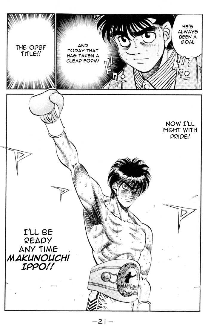 Hajime no Ippo Chapter 325 page 19 - Chapter 325 : Revived! Rival's Fists