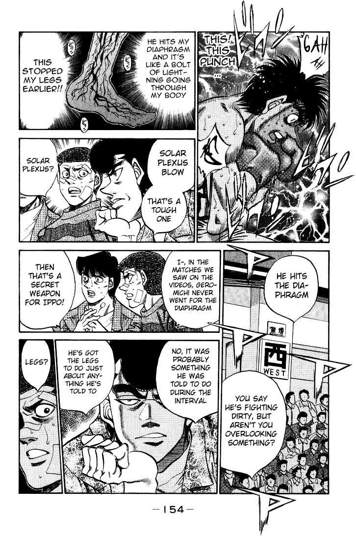 Hajime no Ippo Chapter 351 page 10 - Chapter 351 : Solar Plexus Blow