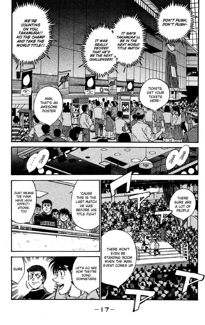 Hajime no Ippo Chapter 362 page 17 - Chapter 362 : Their Ring