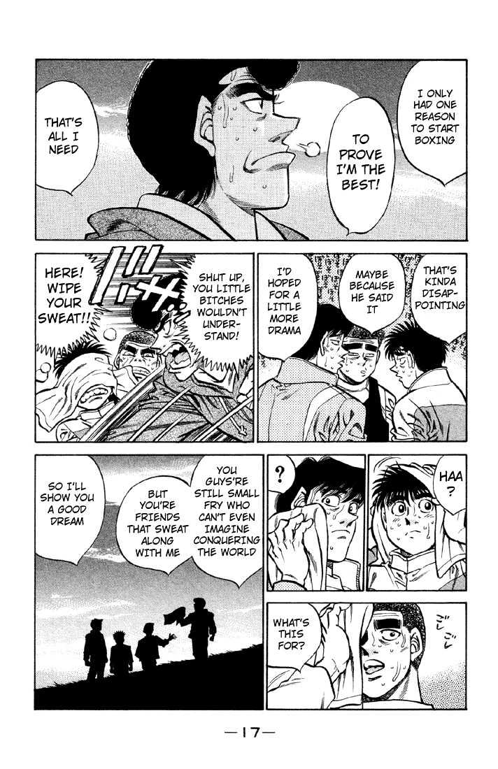 Hajime no Ippo Chapter 371 page 18 - Chapter 371 : The Ring, Sweat, Them, And...