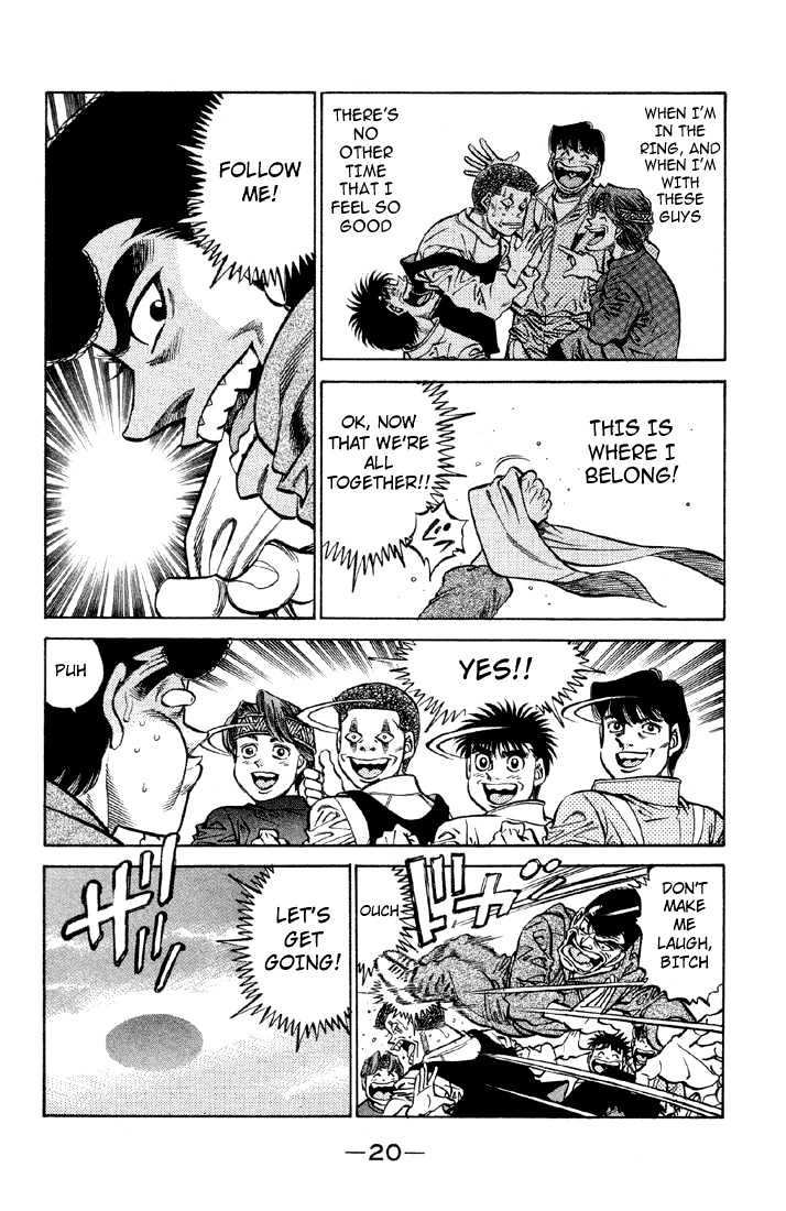 Hajime no Ippo Chapter 371 page 21 - Chapter 371 : The Ring, Sweat, Them, And...