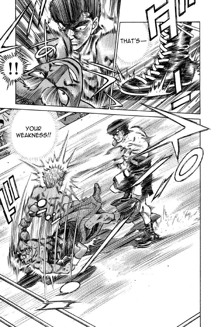 Hajime no Ippo Chapter 386 page 13 - Chapter 386 : Weakness