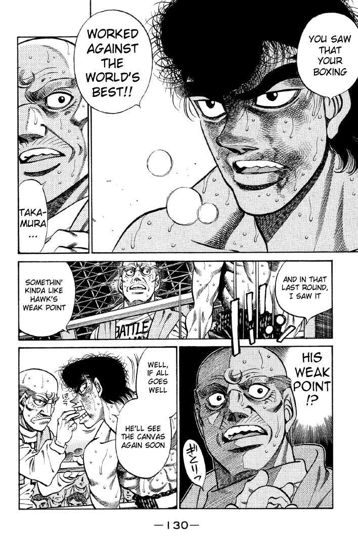 Hajime no Ippo Chapter 386 page 8 - Chapter 386 : Weakness