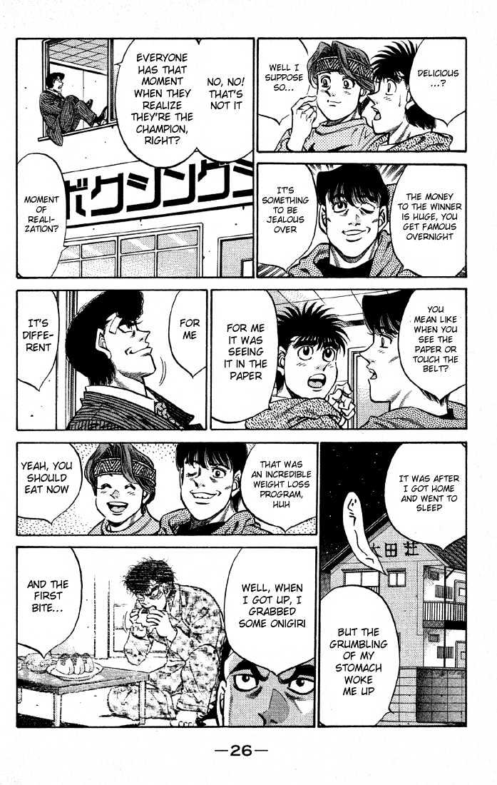 Hajime no Ippo Chapter 399 page 4 - Chapter 399 : Delicious Moment