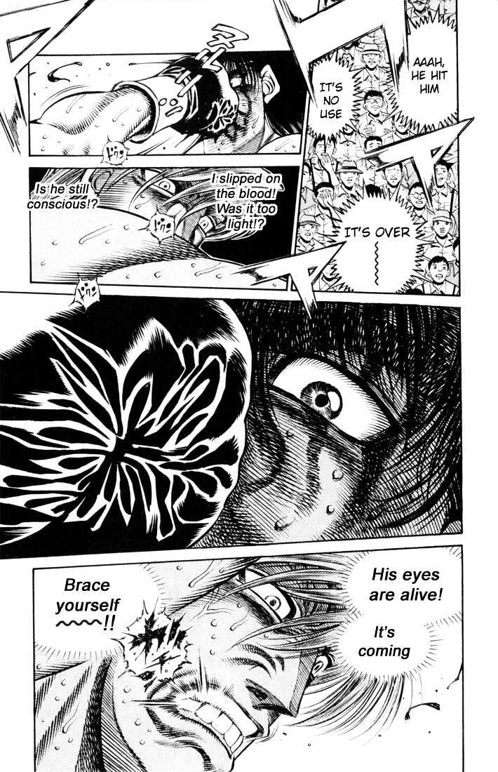 Hajime no Ippo Chapter 412 page 15 - Chapter 412 : Willpower of a man