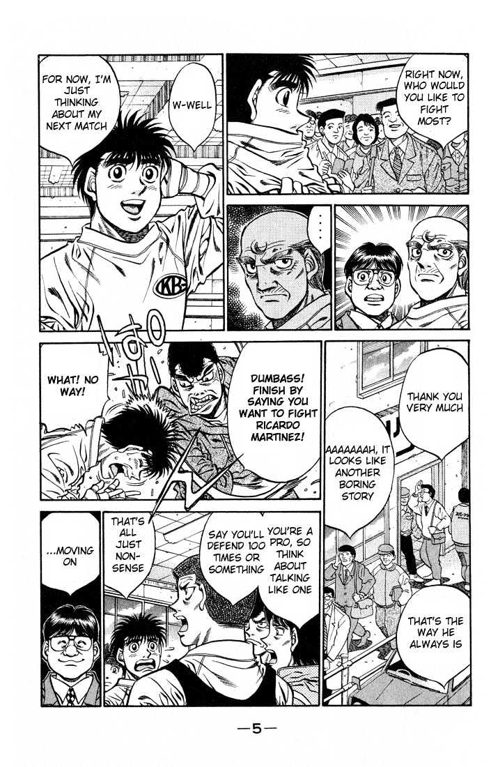 Hajime no Ippo Chapter 416 page 6 - Chapter 416 : Unclear goal