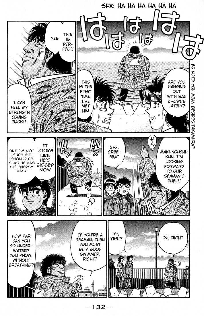Hajime no Ippo Chapter 422 page 14 - Chapter 422 : Seaman Interview