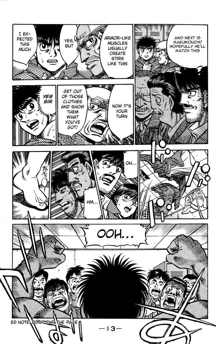 Hajime no Ippo Chapter 425 page 13 - Chapter 425 : Expression of a Challenger