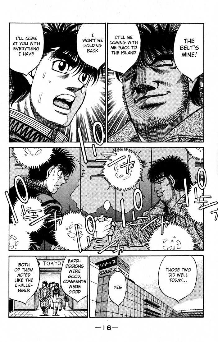 Hajime no Ippo Chapter 425 page 16 - Chapter 425 : Expression of a Challenger