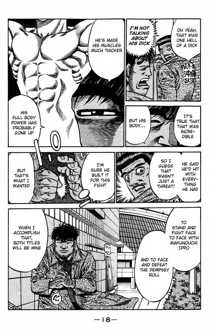 Hajime no Ippo Chapter 425 page 18 - Chapter 425 : Expression of a Challenger