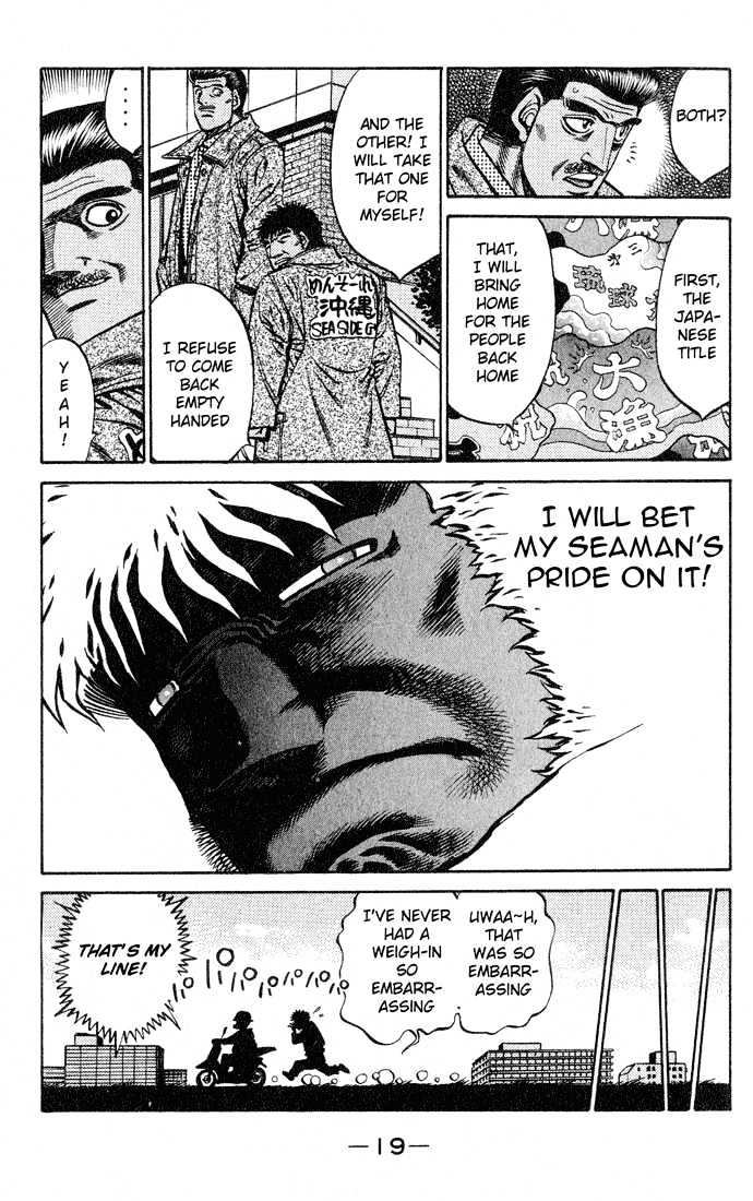 Hajime no Ippo Chapter 425 page 19 - Chapter 425 : Expression of a Challenger