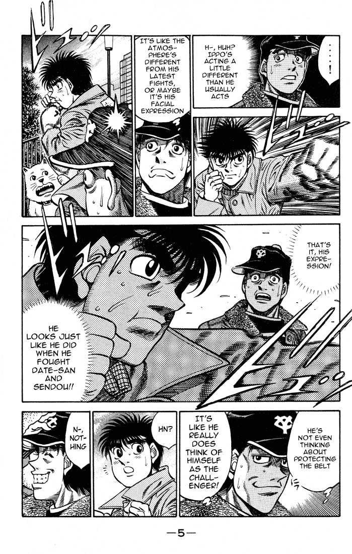 Hajime no Ippo Chapter 425 page 6 - Chapter 425 : Expression of a Challenger