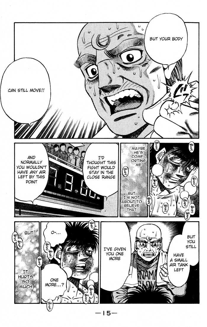 Hajime no Ippo Chapter 434 page 15 - Chapter 434 : Lack of Oxygen