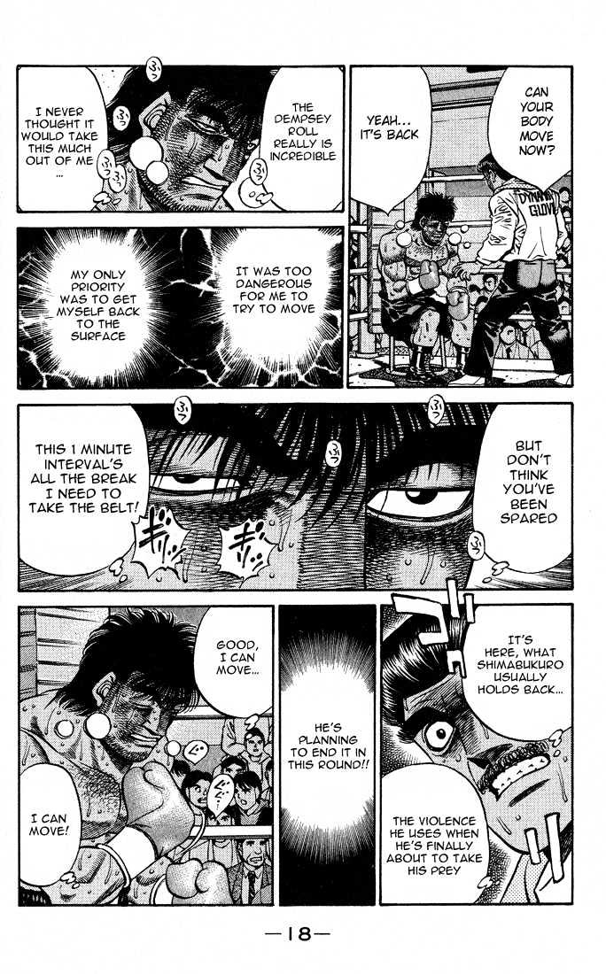 Hajime no Ippo Chapter 434 page 18 - Chapter 434 : Lack of Oxygen