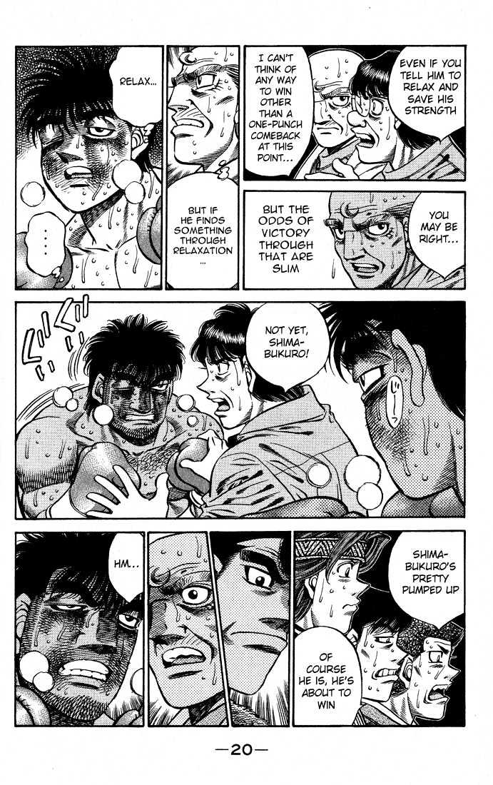 Hajime no Ippo Chapter 434 page 20 - Chapter 434 : Lack of Oxygen