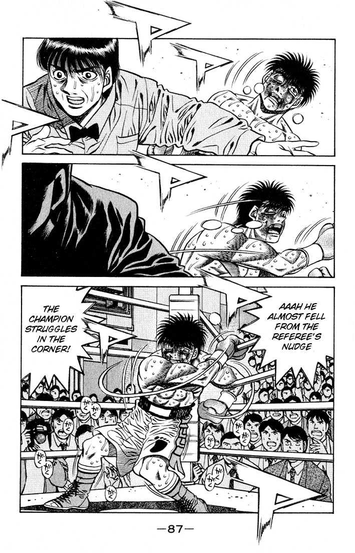 Hajime no Ippo Chapter 438 page 4 - Chapter 438 : Upper-half's fighting spirit