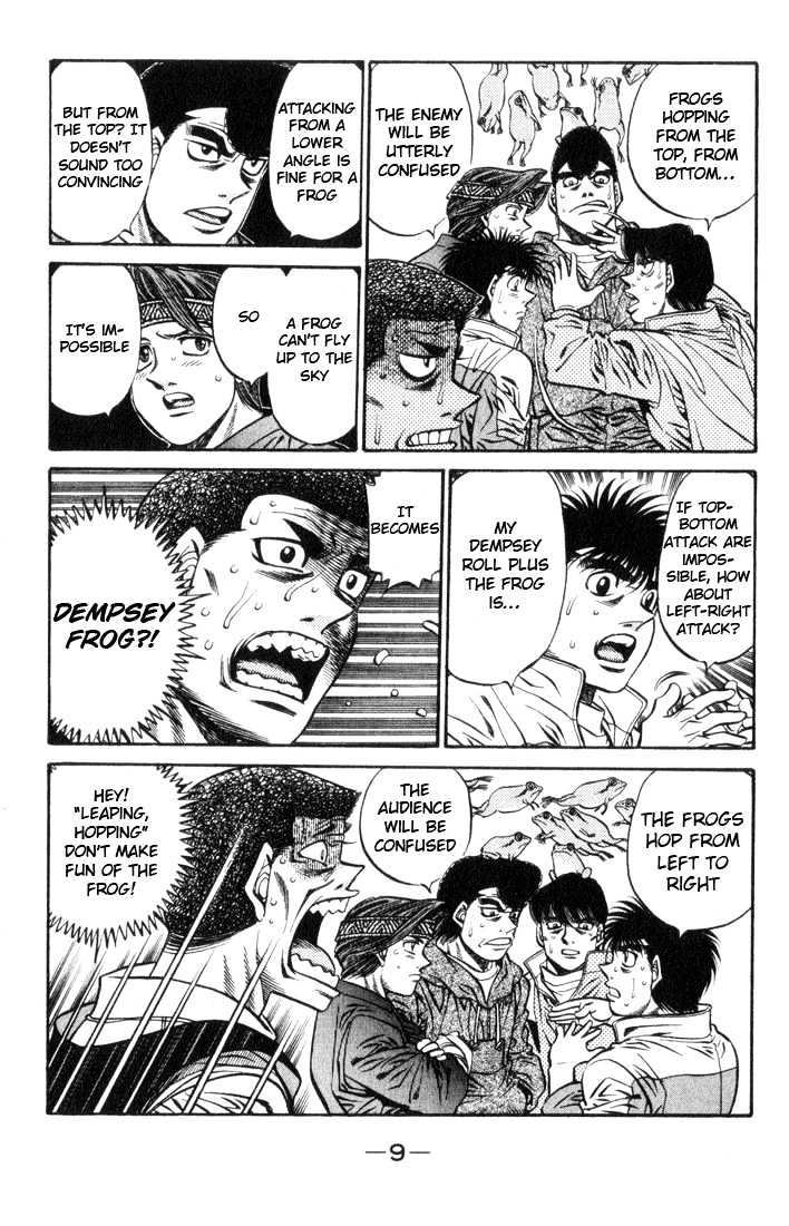 Hajime no Ippo Chapter 443 page 10 - Chapter 443 : Small frogs new arsenal