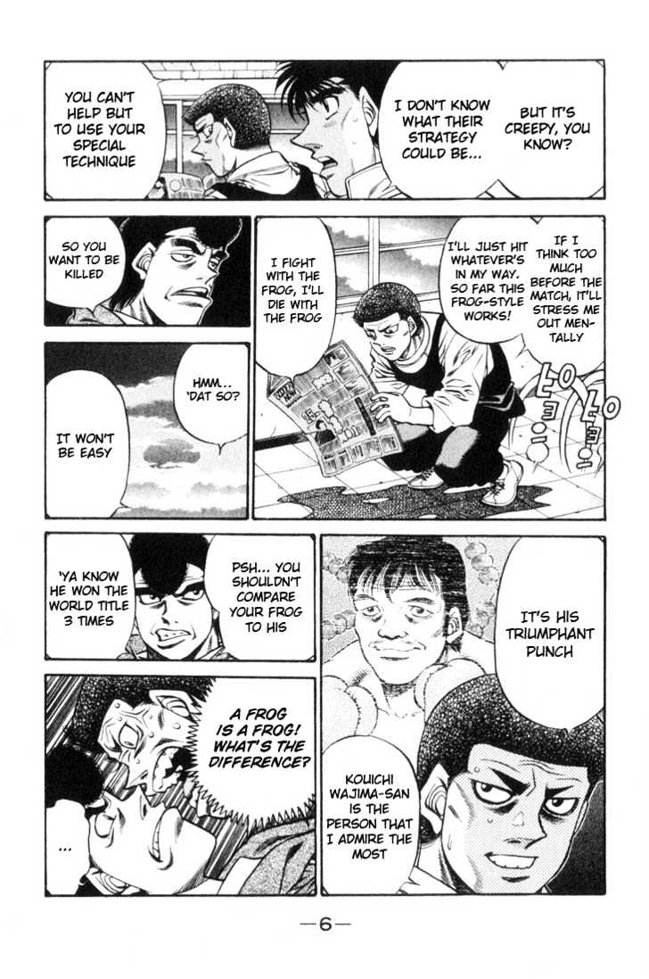 Hajime no Ippo Chapter 443 page 7 - Chapter 443 : Small frogs new arsenal