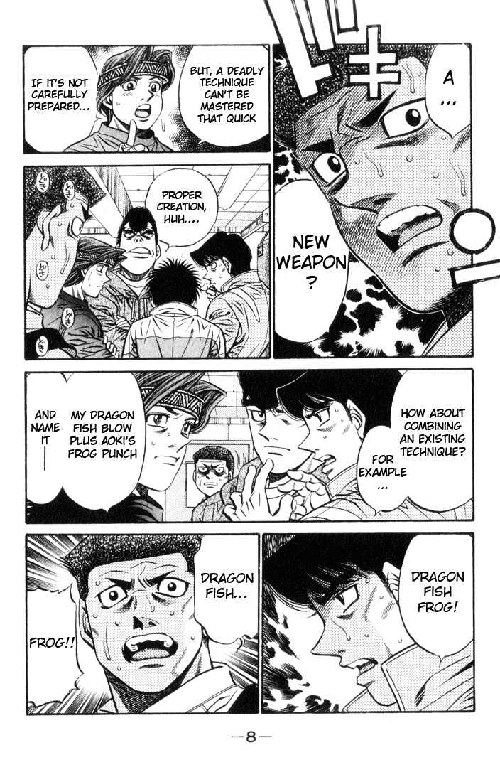 Hajime no Ippo Chapter 443 page 9 - Chapter 443 : Small frogs new arsenal