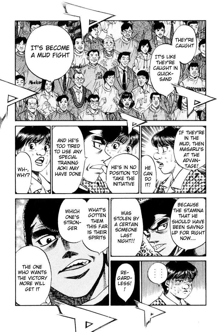 Hajime no Ippo Chapter 458 page 11 - Chapter 458 : Muddy tenacity