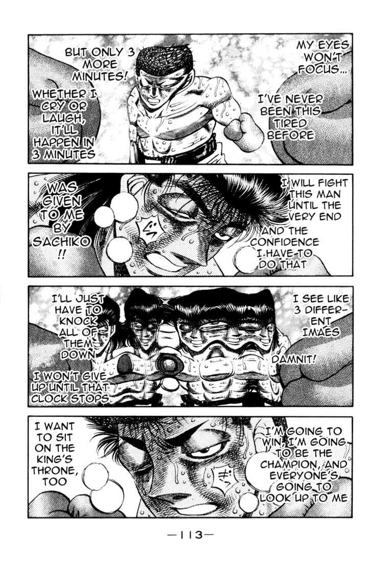 Hajime no Ippo Chapter 458 page 13 - Chapter 458 : Muddy tenacity